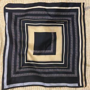 Banana Republic - Signature Silk Scarf, NAVY WITH WHITE STRIPE